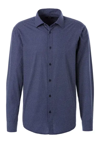 H.I.S Košeľa  modrá / biela