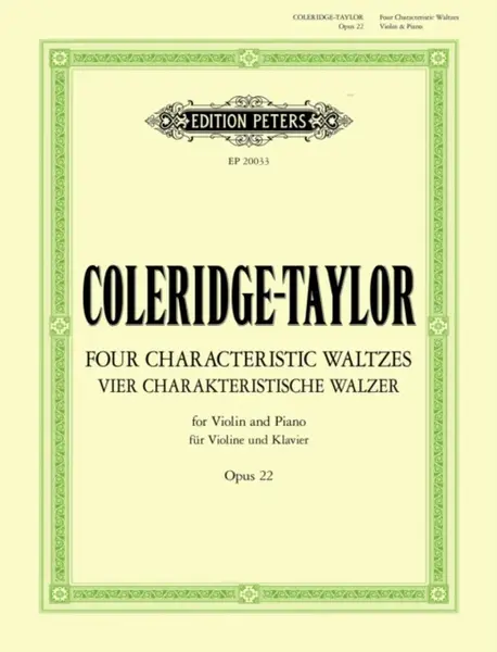 Four Characteristic Waltzes Op. 22