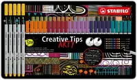 STABILO Creative Tips  „ARTY" URBAN 50 ks Sada v plechu