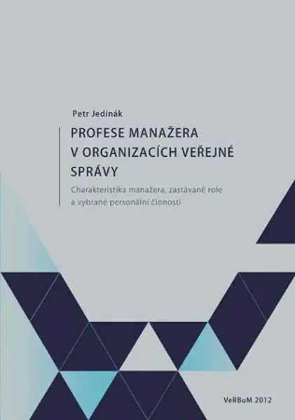 Profese manažera v organizacích veřejné správy - Petr Jedinák