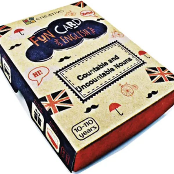 Fun Card English: Countable and Uncountable Nouns