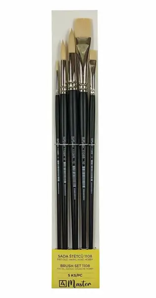 Sada štětců Master 1108 Lithos dlouhá rukojeť 5ks