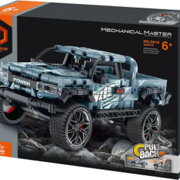 Stavebnice iM.MASTER auto na zpětné natažení plast 463 dílků