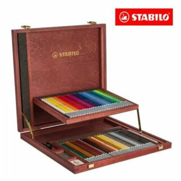 Pastely STABILO CarbOthello, sada 60 ks v dřevěném kufříku