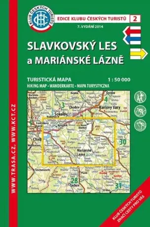 KČT 2 Slavkovský les a Mariánské Lázně 1:50 000/turistická mapa