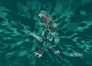 Desky na číslice B5 - T-Rex