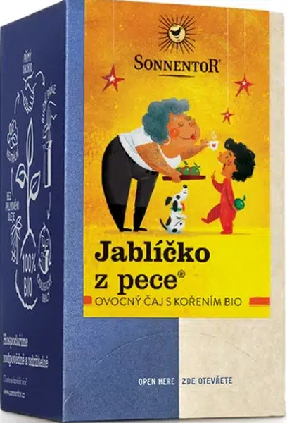 Jablíčko z pece ( čaj bio, ovocná směs, porcovaný, 45 g)