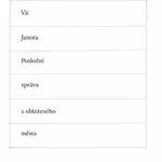 Poslední zpráva z obleženého města - Vít Janota, Monika Immrová