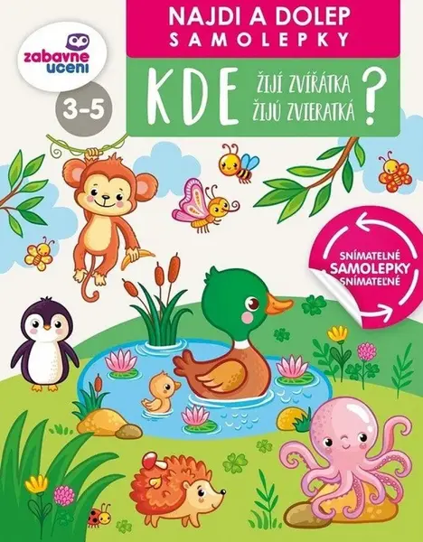 Najdi a dolep - Kde žijí zvířátka