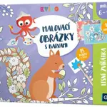Kvído - Malovací obrázky s barvami - Lesní zvířátka