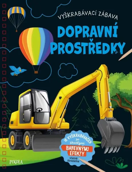 Vyškrabávací zábava Dopravní prostředky