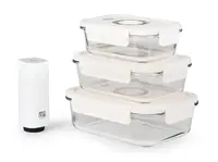 Set G21 skleněných vakuovacích dóz s pumpou, 4 ks