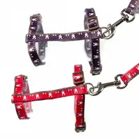 DUVO+ Postroj s vodítkom pre hlodavce 25-45cm/10mm - 120cm/10mm s motívom ”zajačik” 1ks