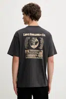 Bavlněné tričko Levi's pánské, šedá barva, 87373