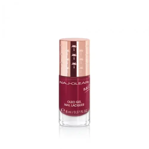 Naj-Oleari Oleo gel Nail Lacquer lak na nehty s gelovým efektem - 24 cherry red 8 ml