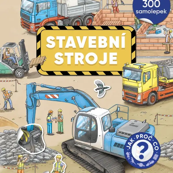 Můj první samolepkový sešit Stavebních stroje