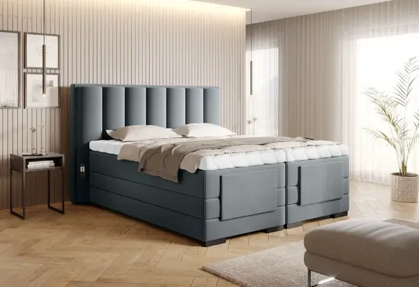 Boxspring Veros Rozměr: 160 x 200 cm, látka: Velvetmat 4