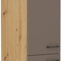Vysoká potravinová skříňka Bolonia 40 DK-210 2F Barva korpusu: Dub artisan, Barva dvířek: Truffle Grey