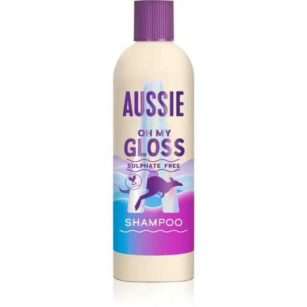 Aussie Oh My Gloss Shampoo šampón na lesk a hebkosť vlasov 300 ml