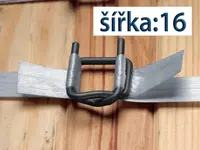 1000 ks - Spona viazacia pre polyesterovú pásku PES šírka 16 mm, drôtená B5, fosfát