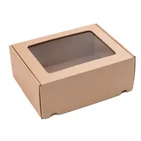 25 ks - Darčeková krabica s priehľadným vekom 250x200x100