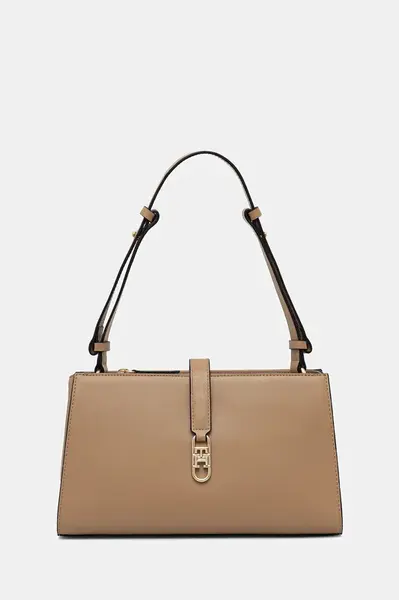 Kabelka Tommy Hilfiger béžová barva, AW0AW17718