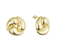 Evolution Group - Pavona Pozlacené originální náušnice ze stříbra 61126