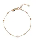 Alisia Pozlacený náramek s korálky měsíčního kamene AL4099.01.052