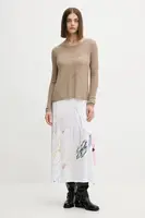 Šaty Desigual KALA zelená barva, midi, 25WWVK25