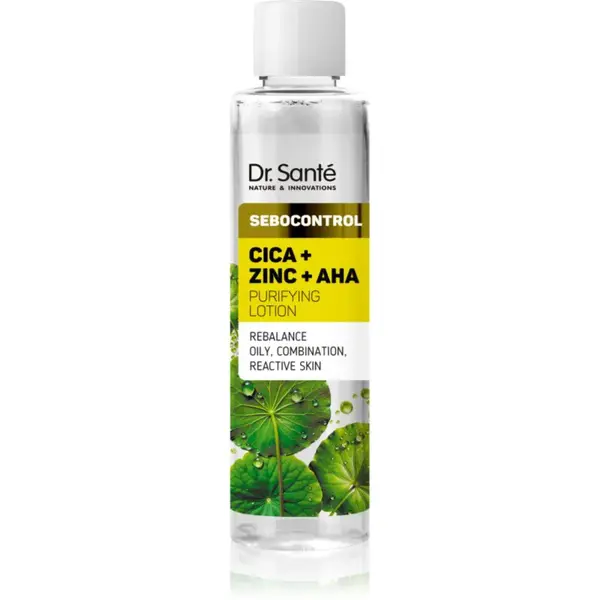 Dr. Santé Sebocontrol Cica + Zinc + AHA čisticí mléko pro mastnou pleť 200 ml