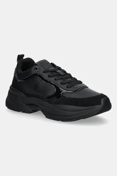 Tommy Hilfiger Kožené tenisky Tommy Hilfiger TH CHUNKY RUNNER PATENT