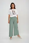 Marisse Olive Creased Trousers