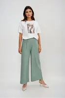 Marisse Olive Creased Trousers