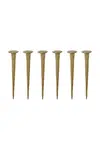 Sada nástěnných věšáků House Doctor HDWall 8 cm 6-pack zelená barva