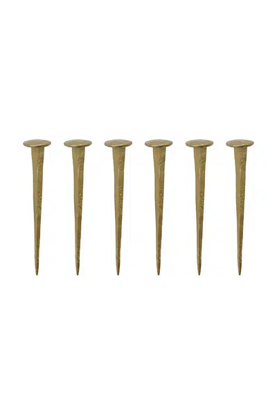 Sada nástěnných věšáků House Doctor HDWall 8 cm 6-pack zelená barva