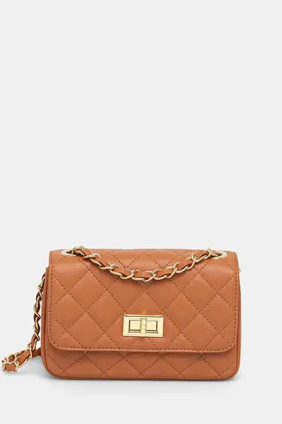 Kožená kabelka Answear.LAB hnědá barva