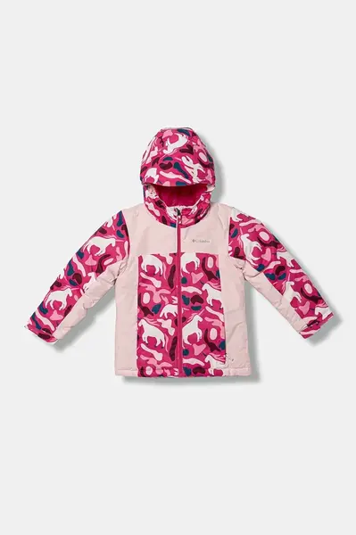 Dětská bunda Columbia Horizon Ride růžová barva, 2133851