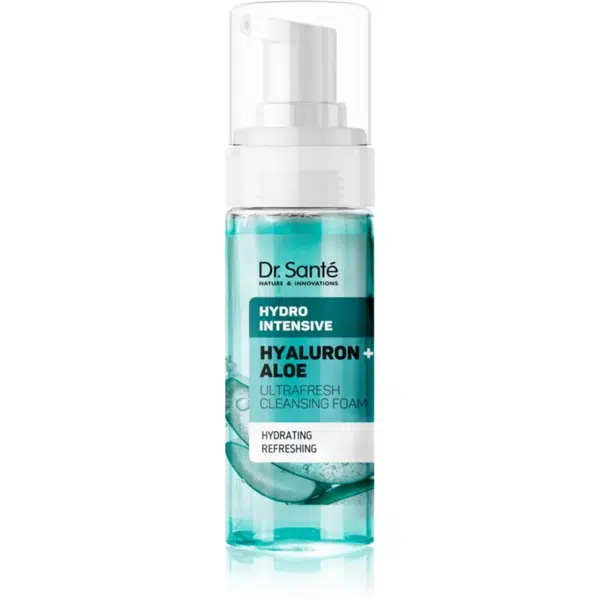 Dr. Santé Hydro Intensive Hyaluron + Aloe hydratační čisticí pěna pro všechny typy pleti 150 ml
