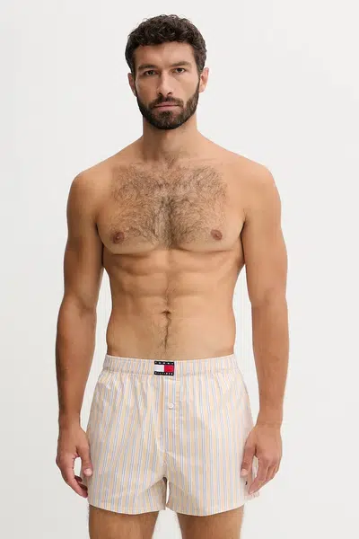 Bavlněné boxerky Tommy Hilfiger 3-pack modrá barva, UM0UM03613
