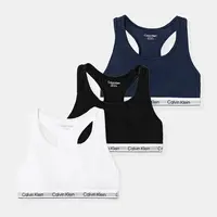 Dětská sportovní podprsenka Calvin Klein Underwear 3-pack černá barva, G80G800743