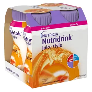 NUTRIDRINK Juice style příchuť pomeranč 4 x 200 ml
