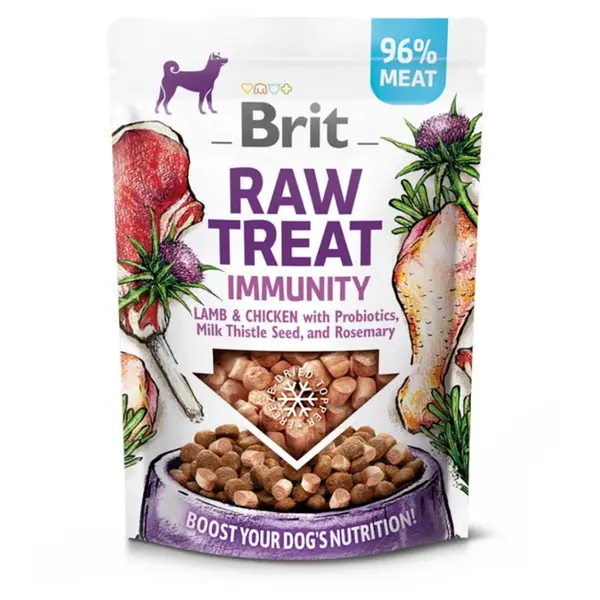 BRIT Raw Treat Immunity Lamb&Chicken pamlsky pro psy 40 g