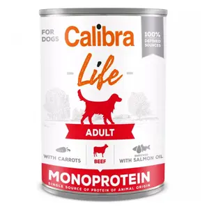 CALIBRA Life konzerva Adult Beef with carrots pro psy 400 g