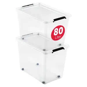 BOXXivo ÚLOŽNÉ boxy s víkem 80 l v sadě po 2 ks