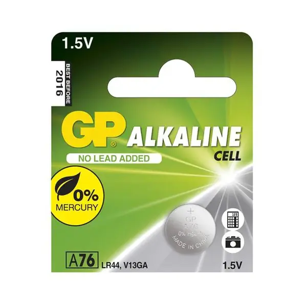 Baterie LR44 (A76) GP alkalická