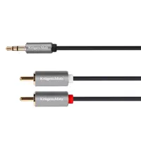 Kabel Jack 3.5mm stereo/2x Cinch 1m KRUGER & MATZ KM1218 Basic