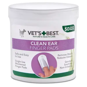 VET'S BEST Čistící utěrka na uši pro psy 50 ks