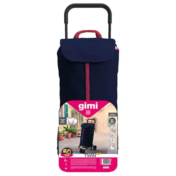 Vozík nákupní GIMI Twin Blue 56l 169326