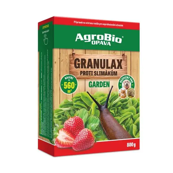 Přípravek proti slimákům AGROBIO Granulax Garden 800g
