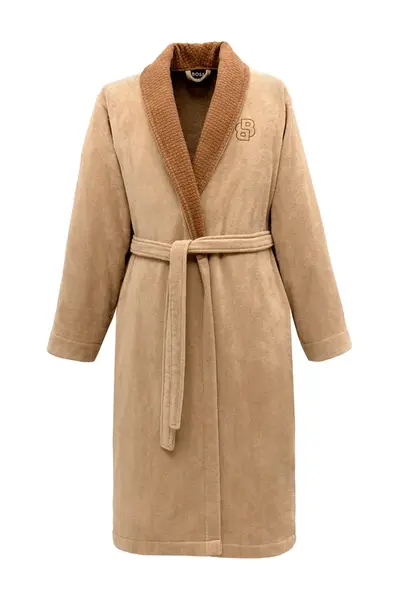 BOSS  župan bavlnený DOUBLEB Beige XXL